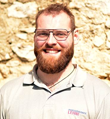 Tobias Hüther Portraitbild; Physiotherapeut in der Praxis Lehni